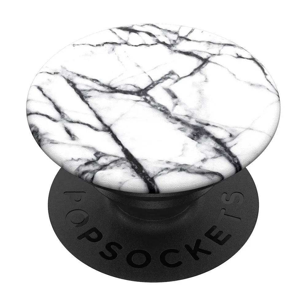 POPSOCKETS PopGrip Dove White Marble Aftageligt Greb m. Standerfunktion