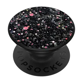 POPSOCKETS PopGrip Sparkle Black Aftageligt Greb m. Standerfunktion