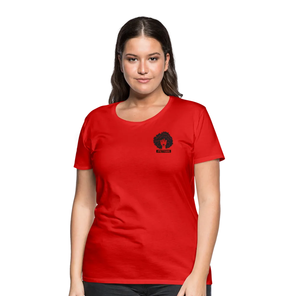 PRETTY GOONS AFRO AFFIRMATION RED Women’s Premium T-Shirt