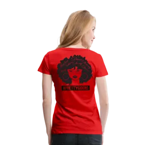 PRETTY GOONS AFRO AFFIRMATION RED Women’s Premium T-Shirt