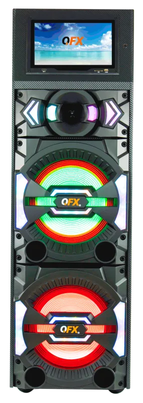 QFX 2 x 12" Speaker W/Wifi Touch Led Screen - Bluetooth