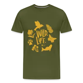 "wild. life." men's t-shirt