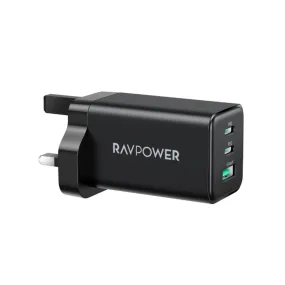 RAVPower 65W GaN 3-Port Wall Charger - PC172