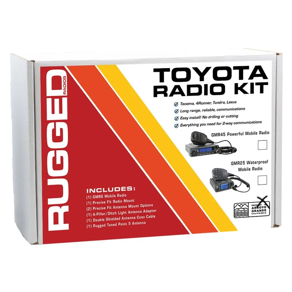 Rugged Mobile Two-Way GMRS Radio Kit for 4Runner (2003-2024)