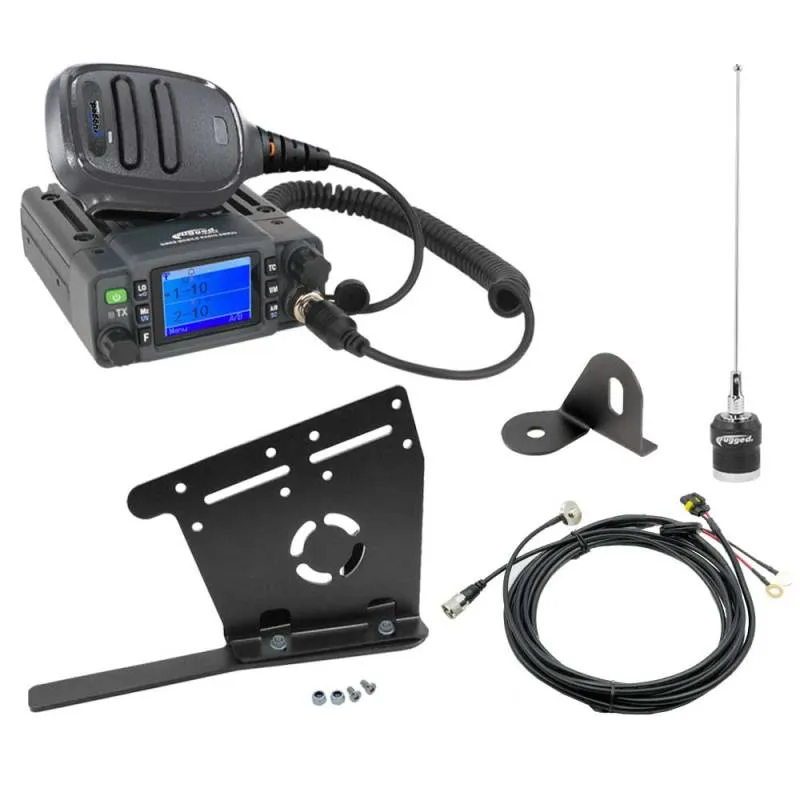 Rugged Radios JP1 Jeep Radio Kit - with GMR25 WATERPROOF Mobile Radio for Jeep JL Wrangler, JT Gladiator