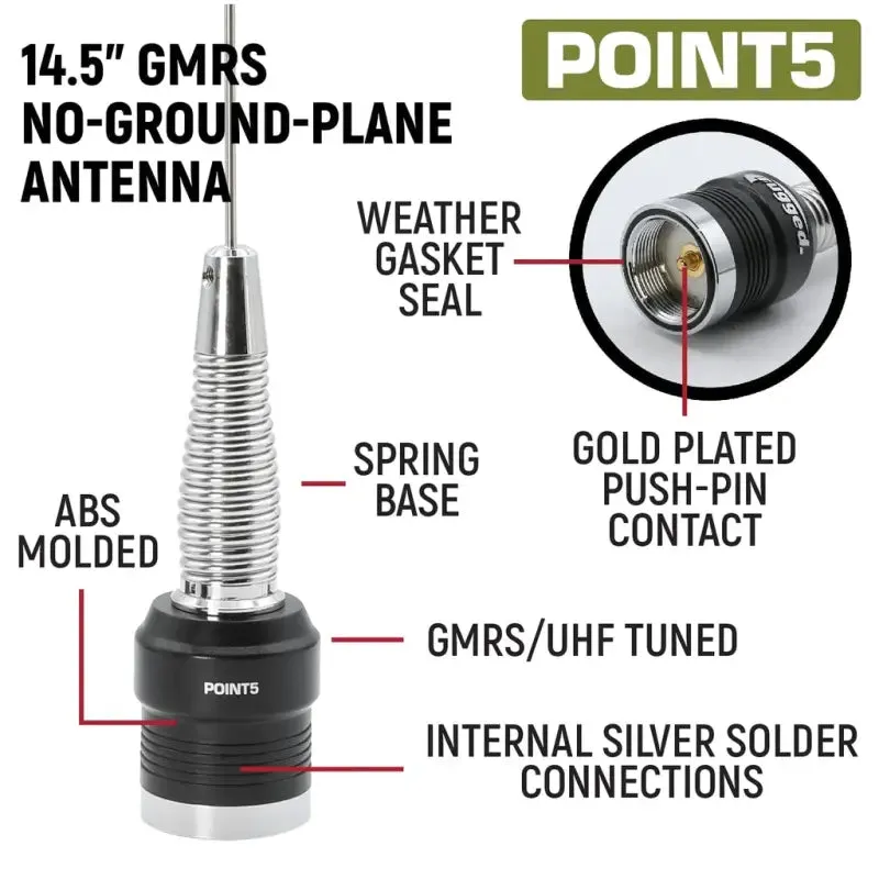 Rugged Radios Mercedes Sprinter Van Two-Way GMRS Mobile Radio Kit - 45 Watt GMR45