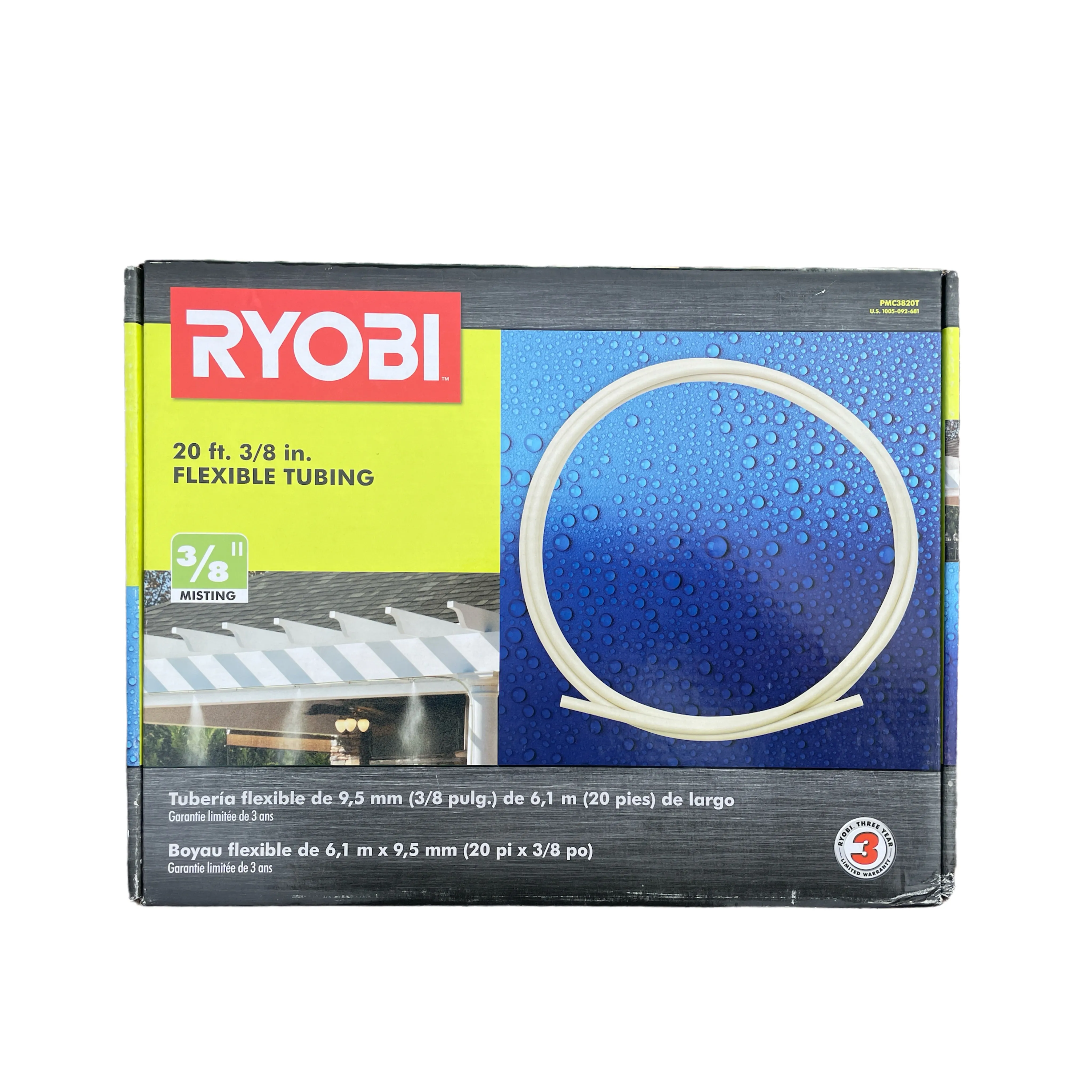 RYOBI 20 ft. x 3/8 in. Flexible Tubing