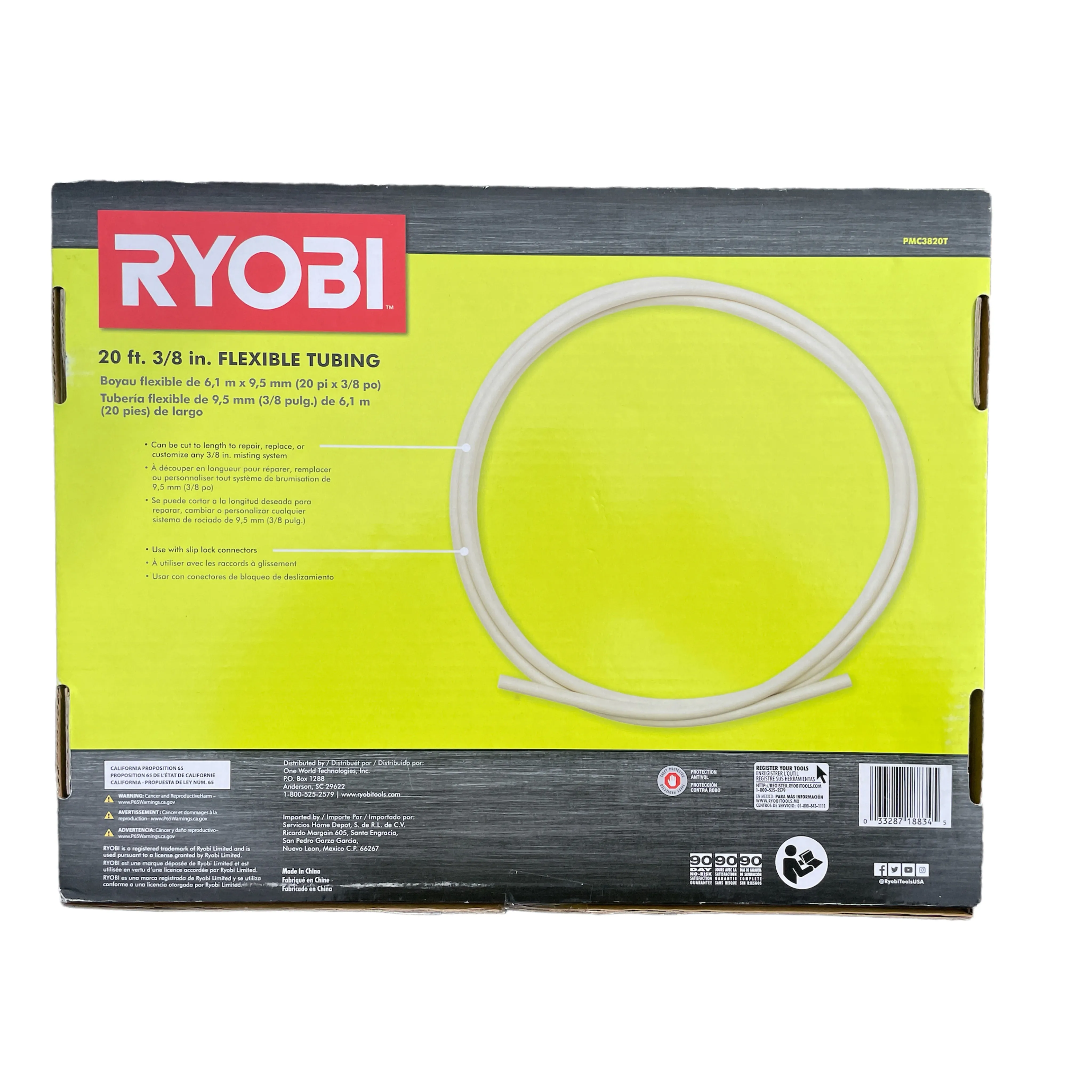 RYOBI 20 ft. x 3/8 in. Flexible Tubing