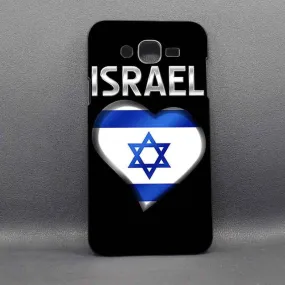 Samsung Galaxy Hard Case - Israeli Flag In Heart