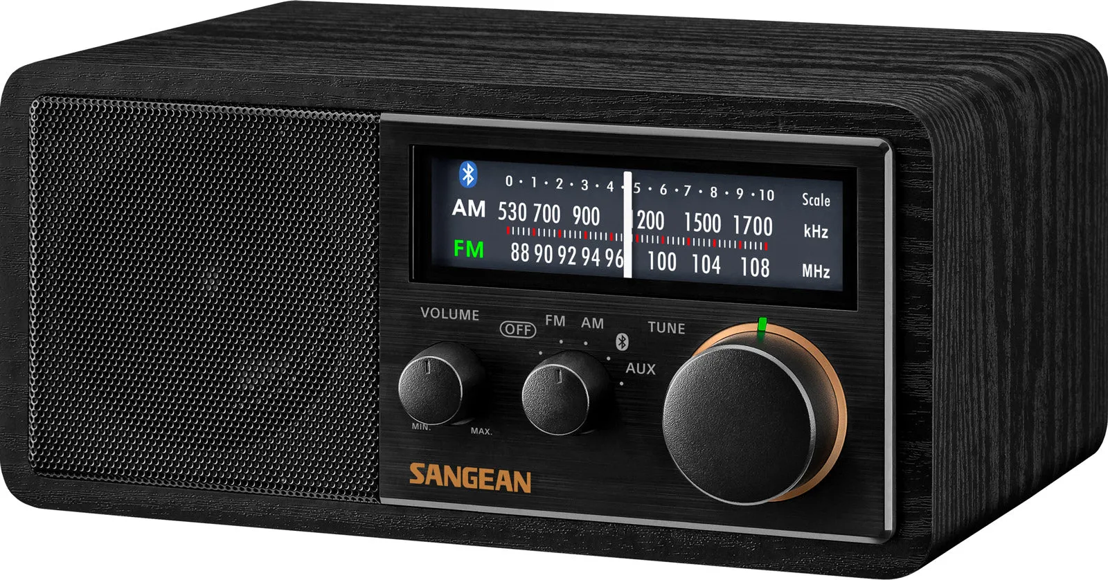 Sangean SG-118 FM / AM / Aux-in / Bluetooth Wooden Cabinet Radio