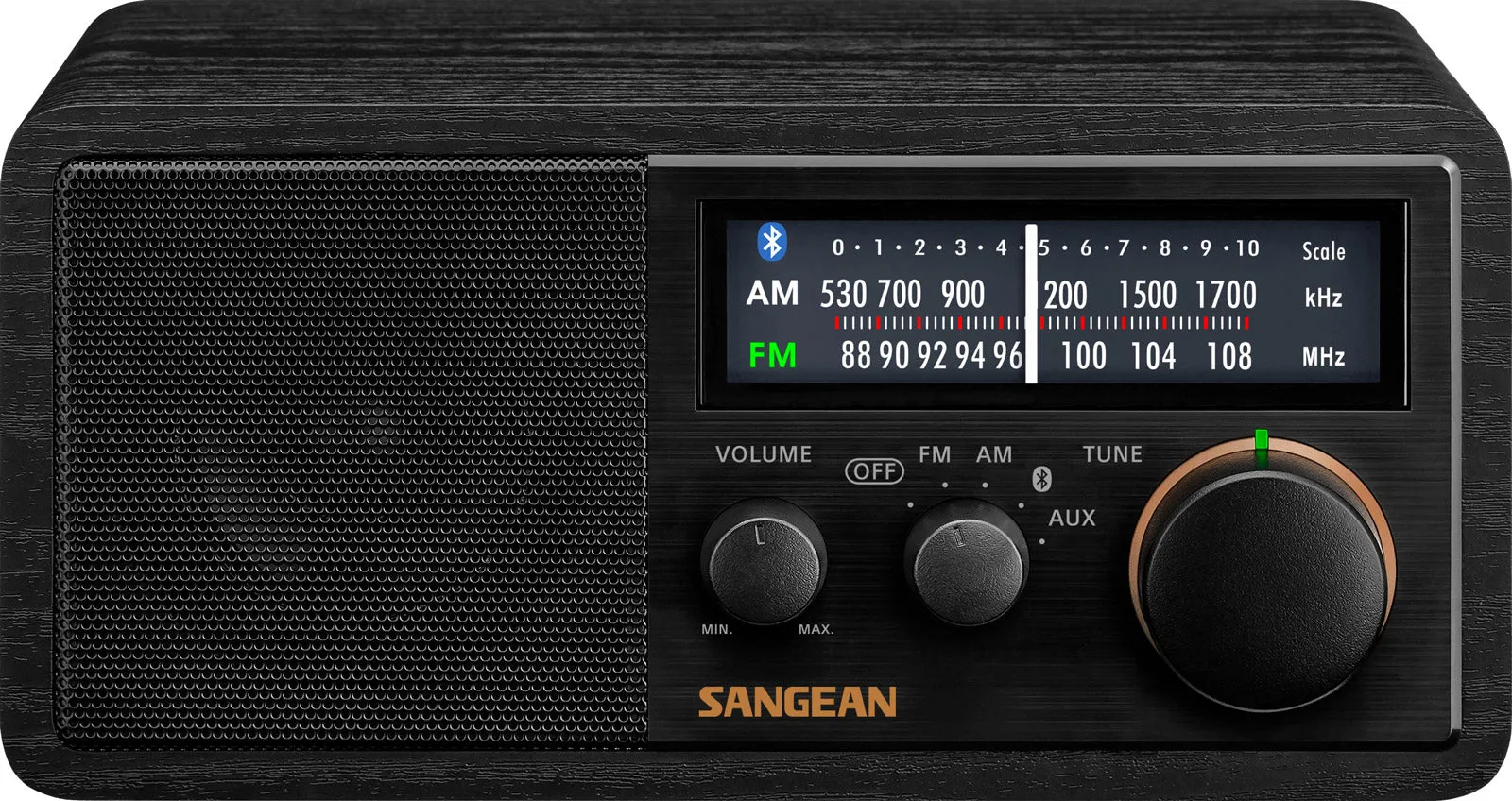 Sangean SG-118 FM / AM / Aux-in / Bluetooth Wooden Cabinet Radio