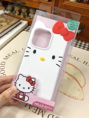 Sanrio Hello Kitty Silicone iPhone Case iPhone 13 14 15 Pro Promax