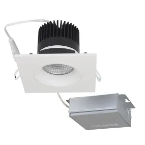 Satco 3" 12W LED Direct Wire Square Gimbal Downlight, 3000K