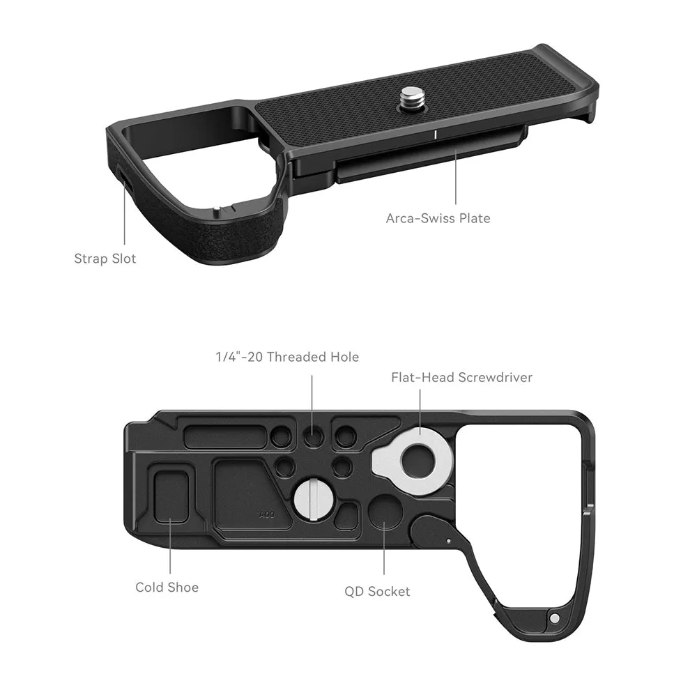 SmallRig Durable Baseplate with Arca Quick Release Plate and Built-in Magnetic Spanner for Sony Alpha 7 IV / Sony Alpha 7R V Series Mirrorless Camera | 3666B