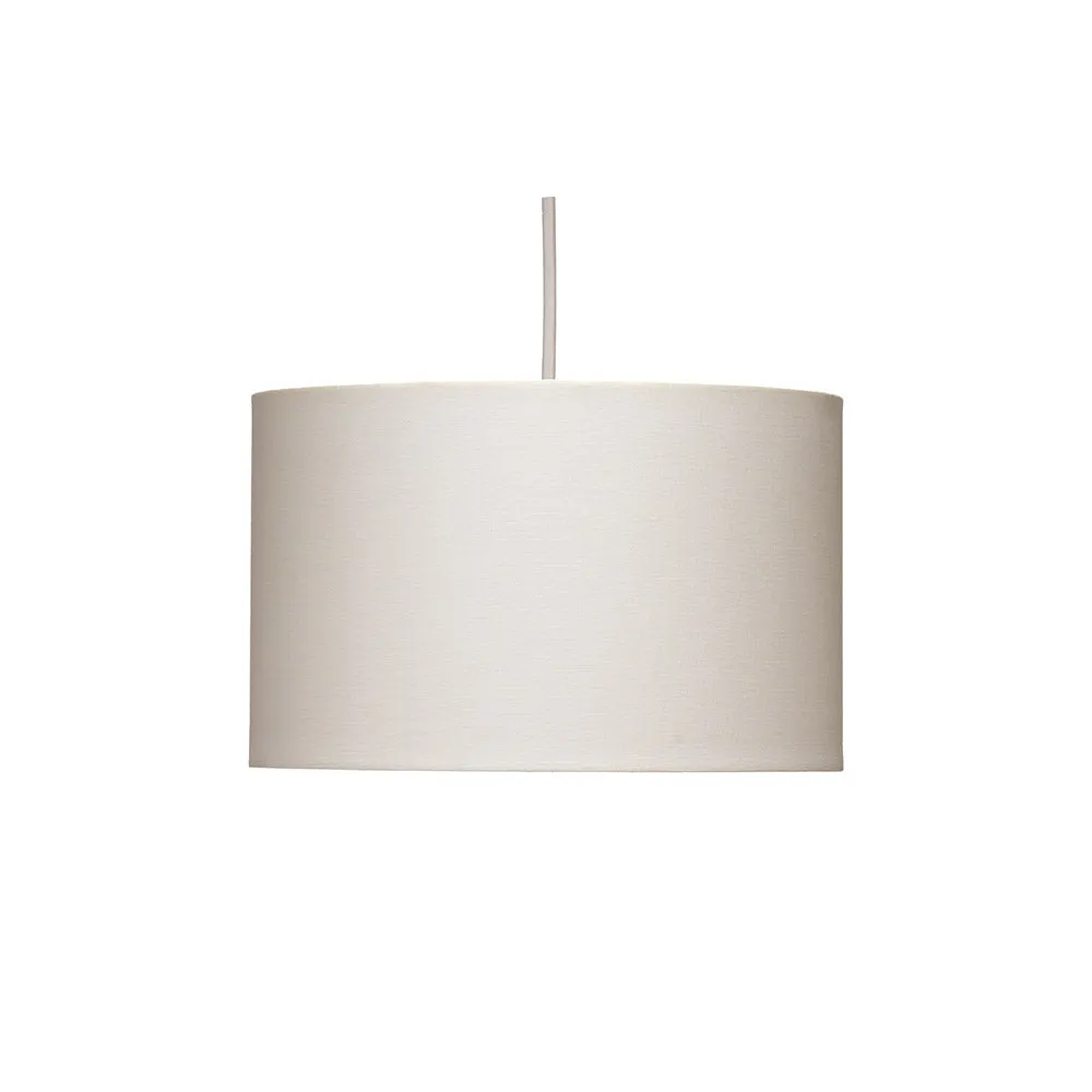 Straight Drum Cotton Shade | Cream