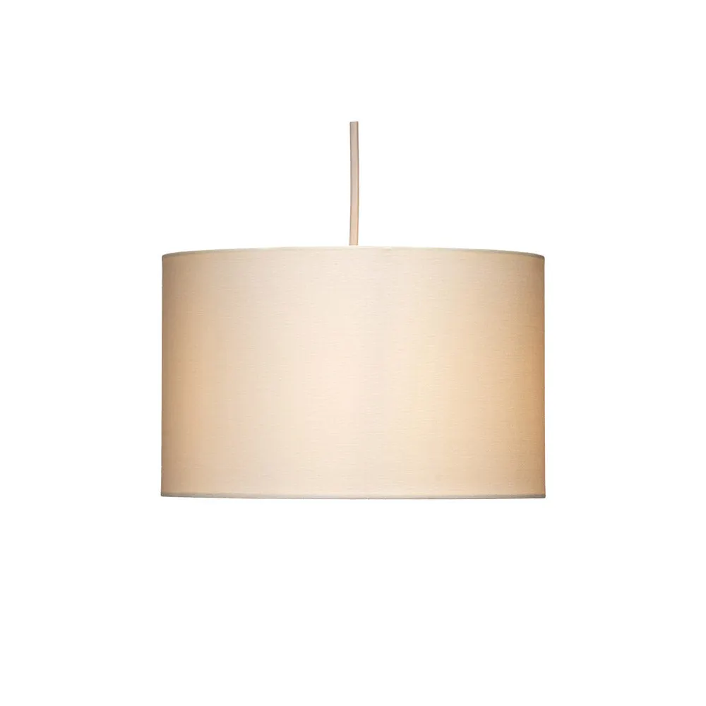 Straight Drum Cotton Shade | Cream