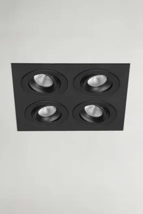 Suffield Quad LED Dimmable Tiltable Downlight IP44