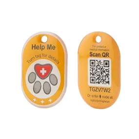 Tag8, Compact Genie Smart Dog and Cat Tag for Global Tracking