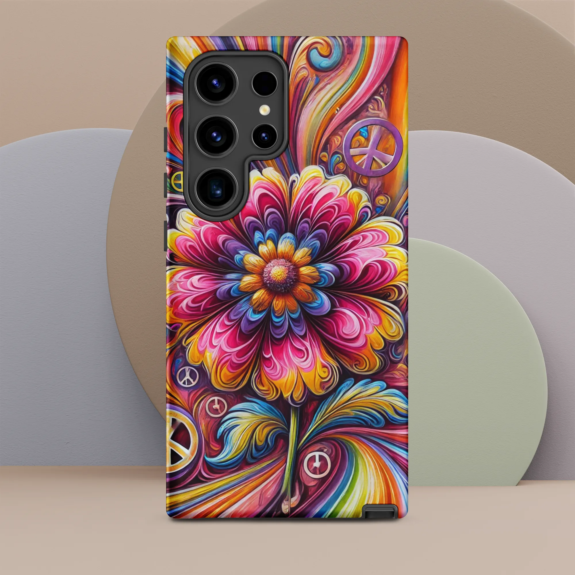 Tough case for Samsung® Hippie Pink Flower