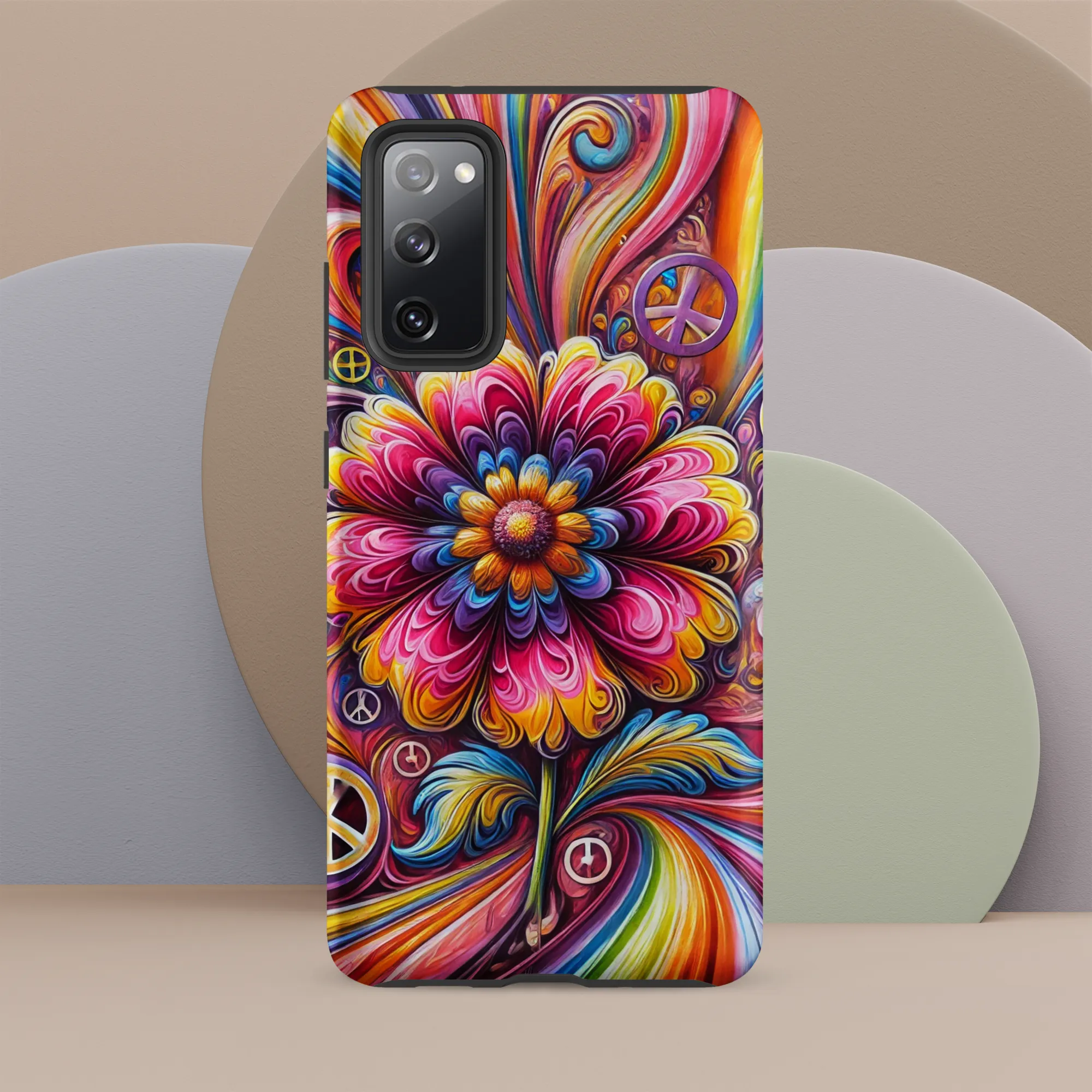 Tough case for Samsung® Hippie Pink Flower