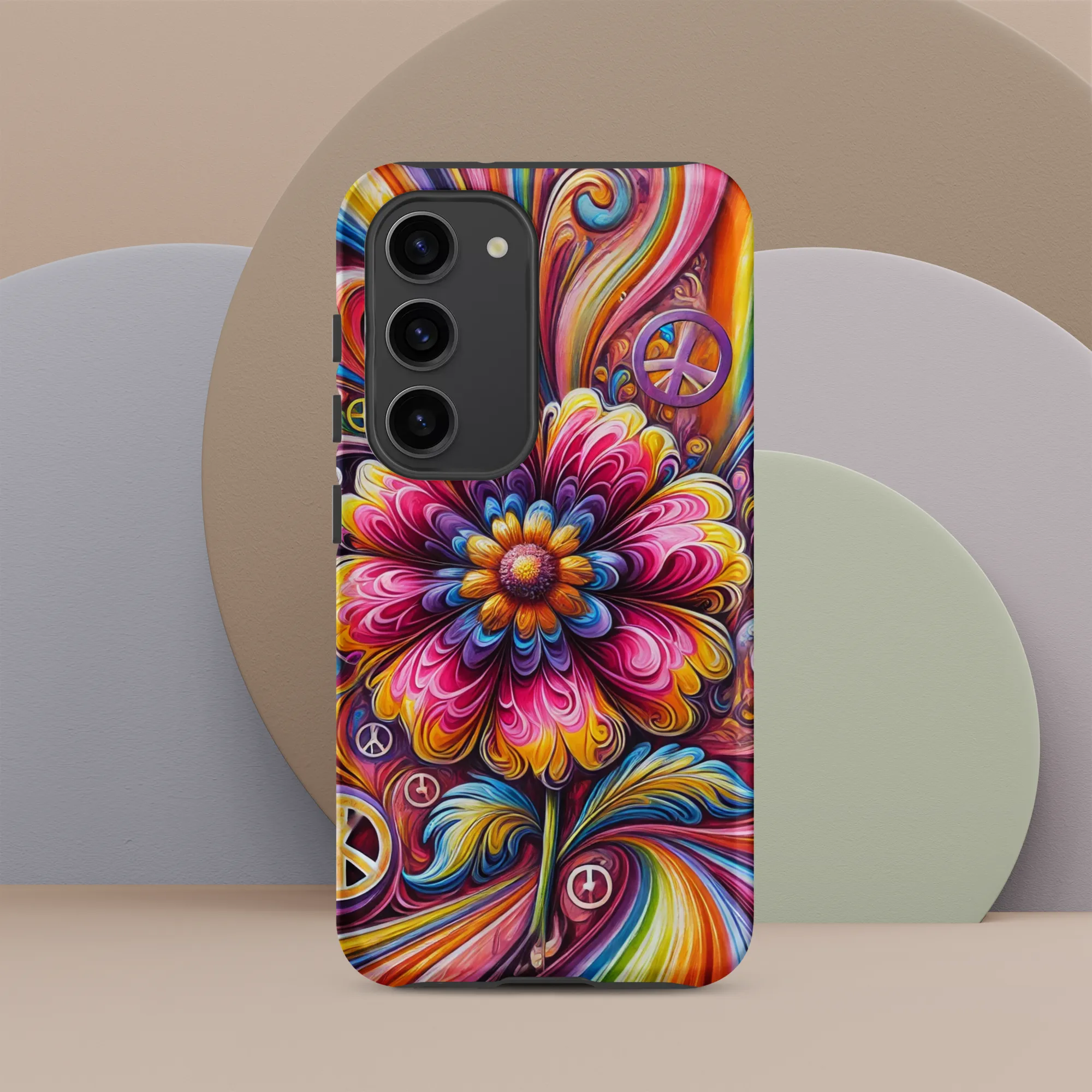 Tough case for Samsung® Hippie Pink Flower