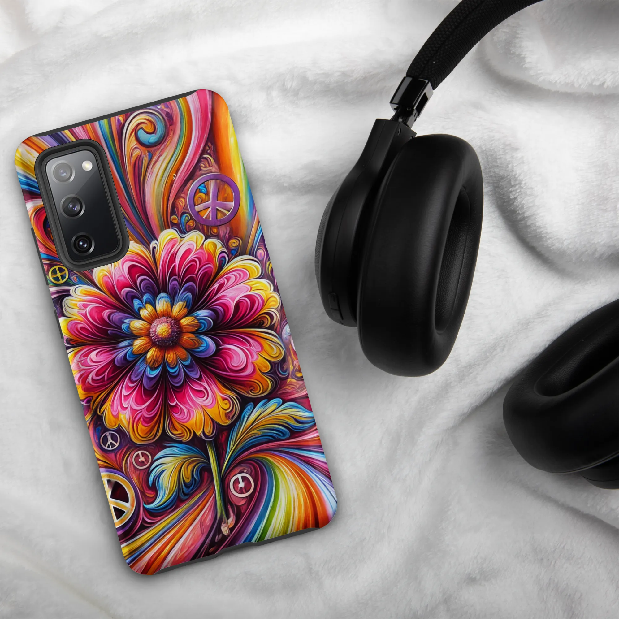 Tough case for Samsung® Hippie Pink Flower