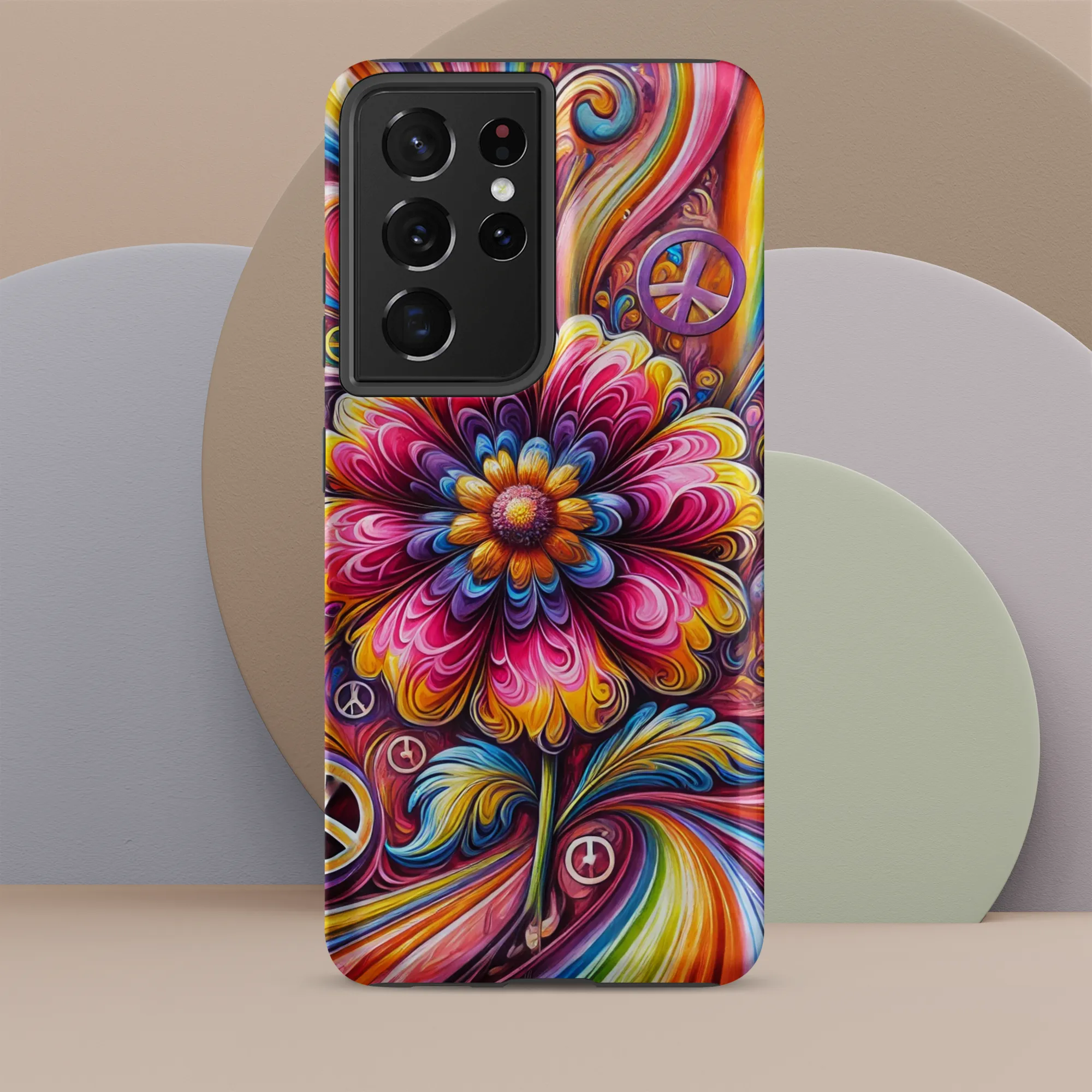 Tough case for Samsung® Hippie Pink Flower