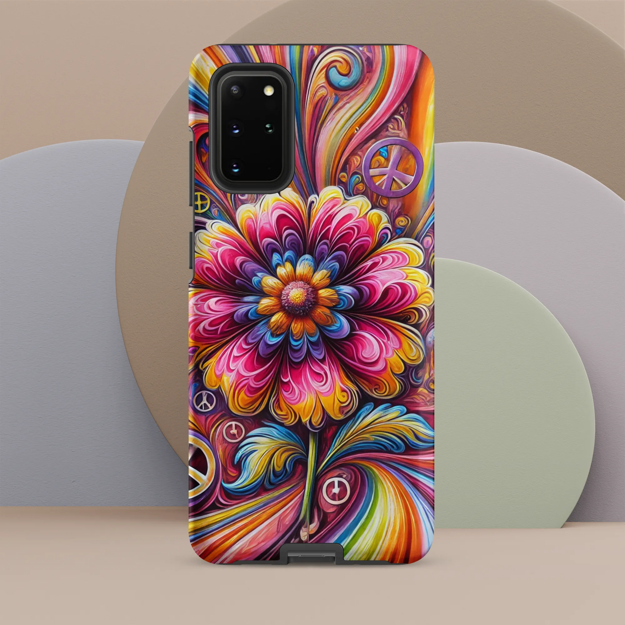 Tough case for Samsung® Hippie Pink Flower