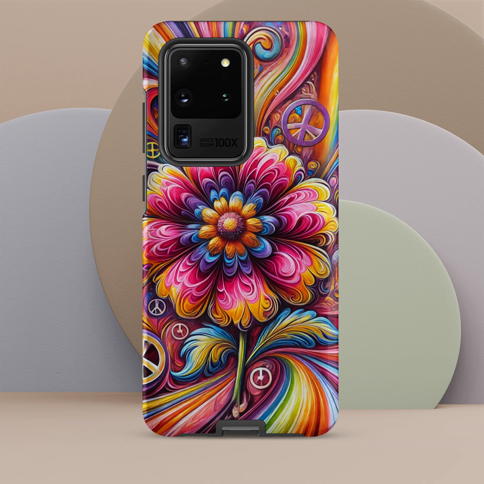 Tough case for Samsung® Hippie Pink Flower