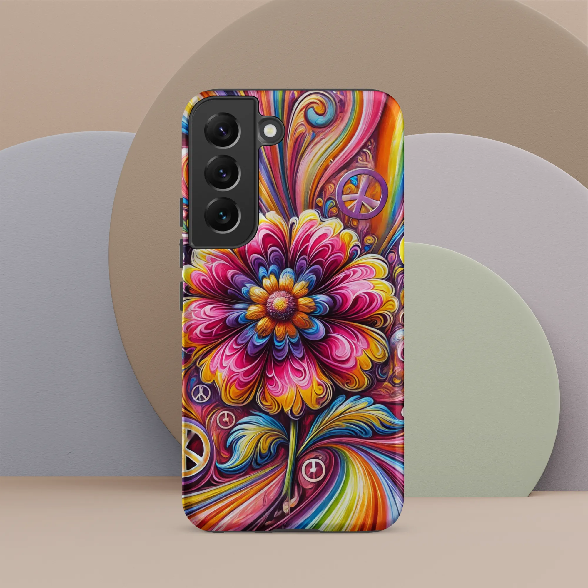 Tough case for Samsung® Hippie Pink Flower