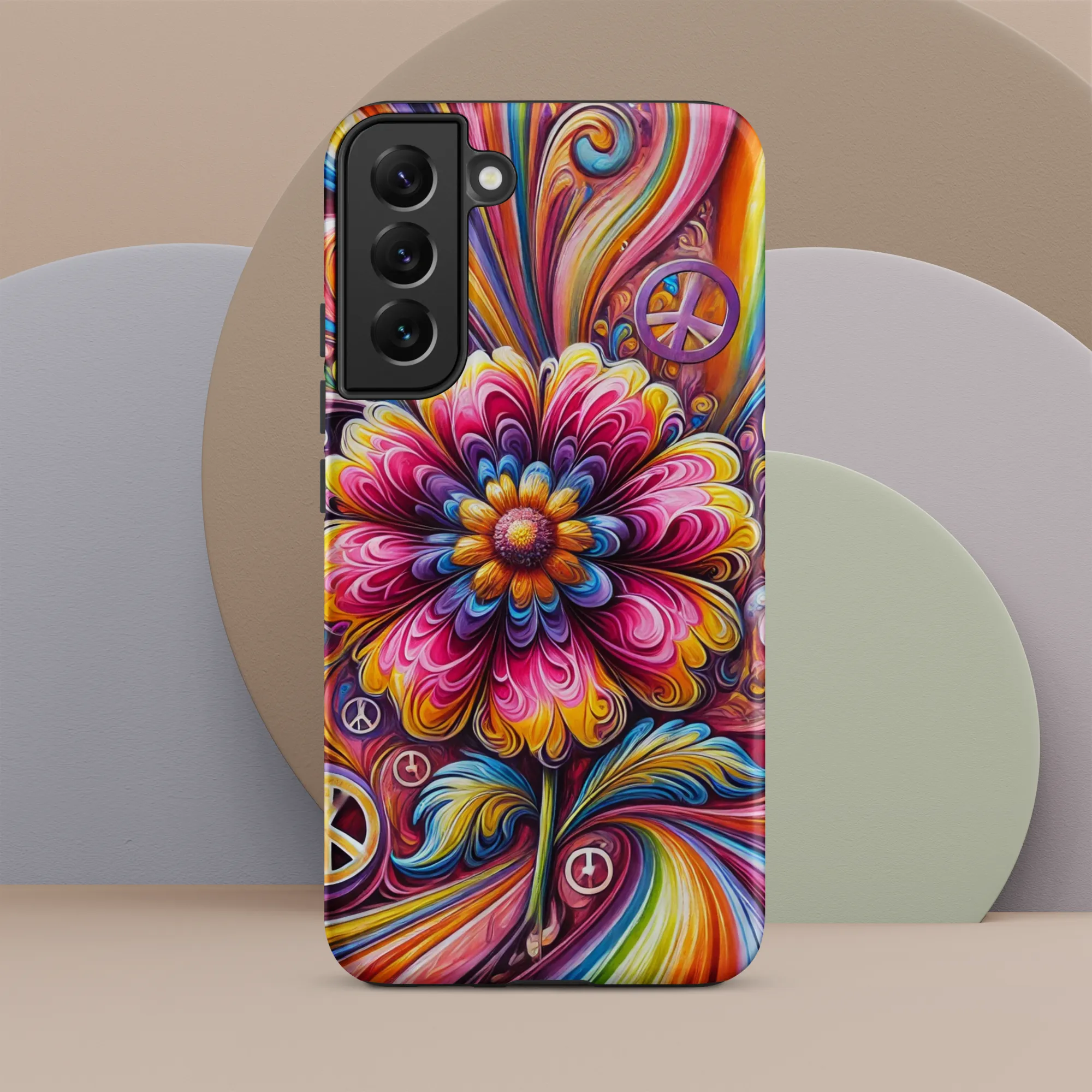 Tough case for Samsung® Hippie Pink Flower