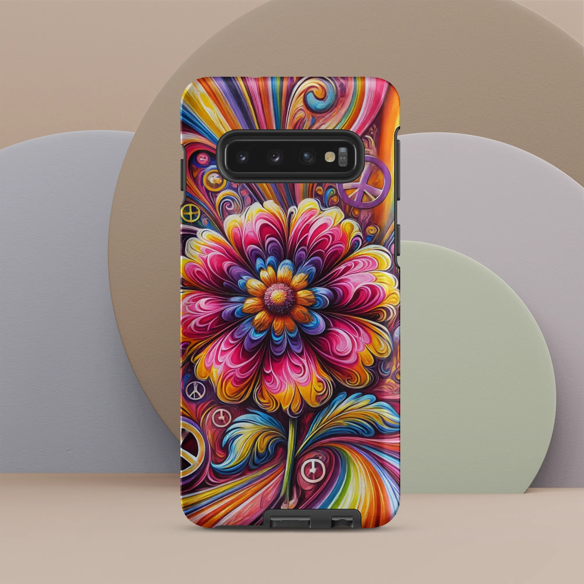 Tough case for Samsung® Hippie Pink Flower