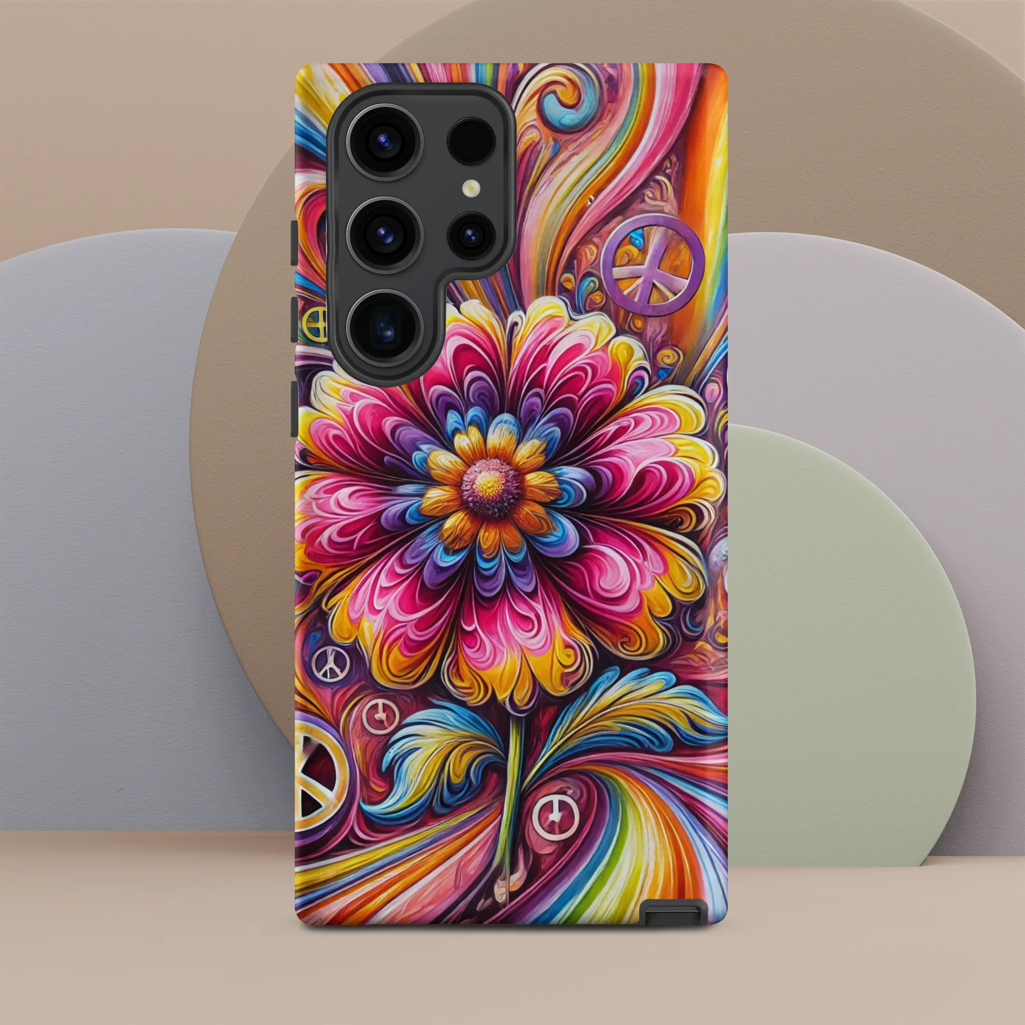 Tough case for Samsung® Hippie Pink Flower