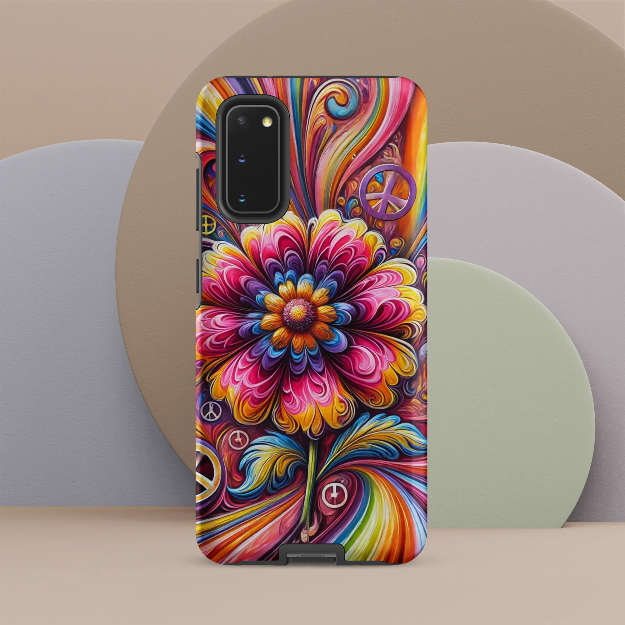 Tough case for Samsung® Hippie Pink Flower