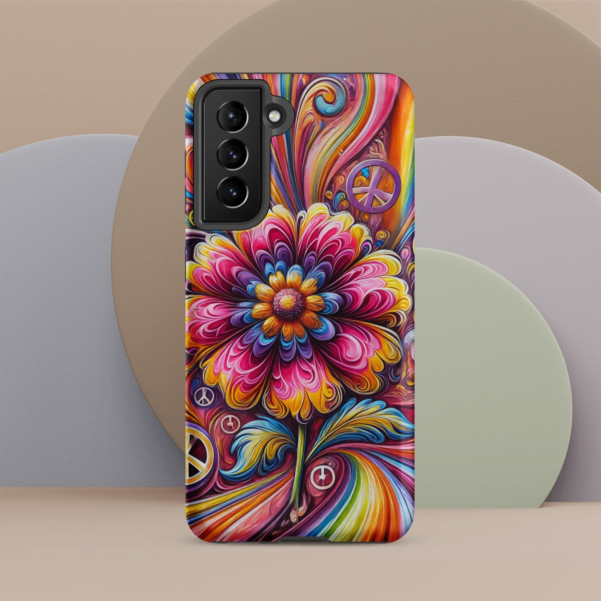 Tough case for Samsung® Hippie Pink Flower