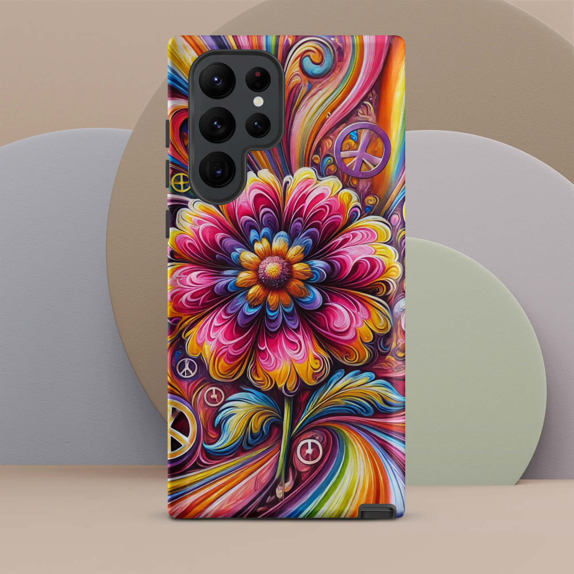 Tough case for Samsung® Hippie Pink Flower