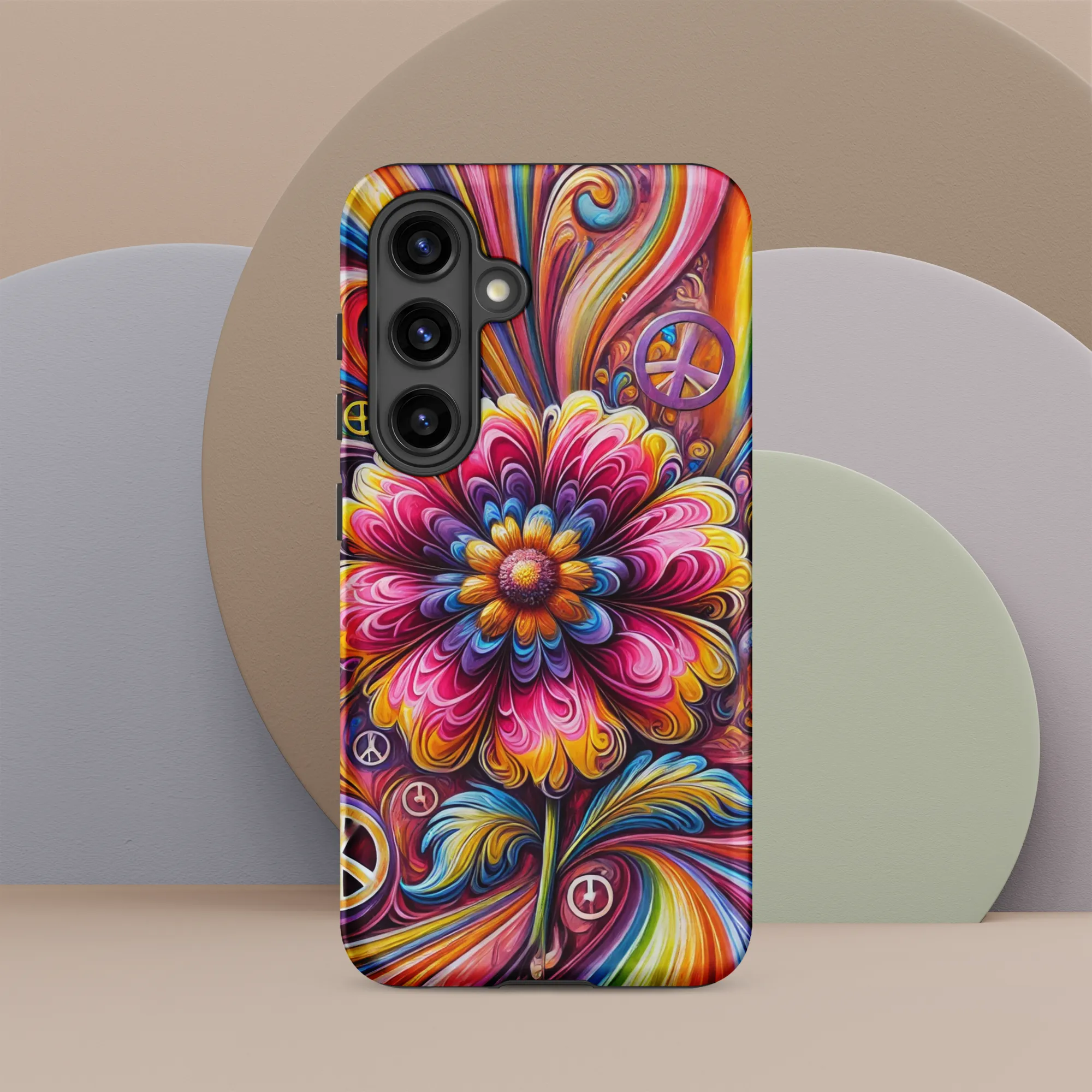 Tough case for Samsung® Hippie Pink Flower