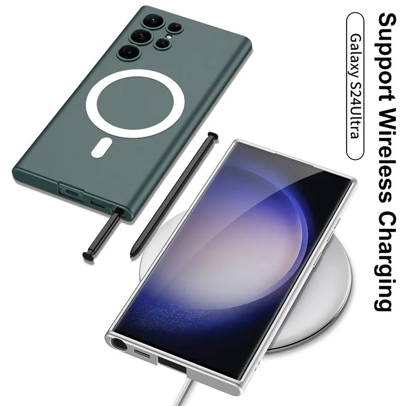 Ultra-thin Skin-Feeling Magsafe Cases Wireless Charging For Samsung Galaxy S24 S23