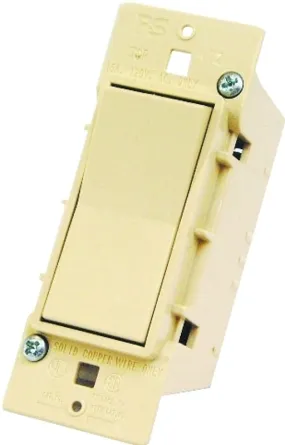 US Hardware E-100C Rocker Switch, 125 V, 15 A, 1-Pole, Ivory :CD: QUANTITY: 1