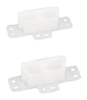 US Hardware WP-8815C Drawer Track Bracket, Plastic, White :CD: QUANTITY: 6