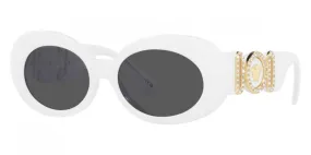 Versace Women's Fashion 54mm White Sunglasses