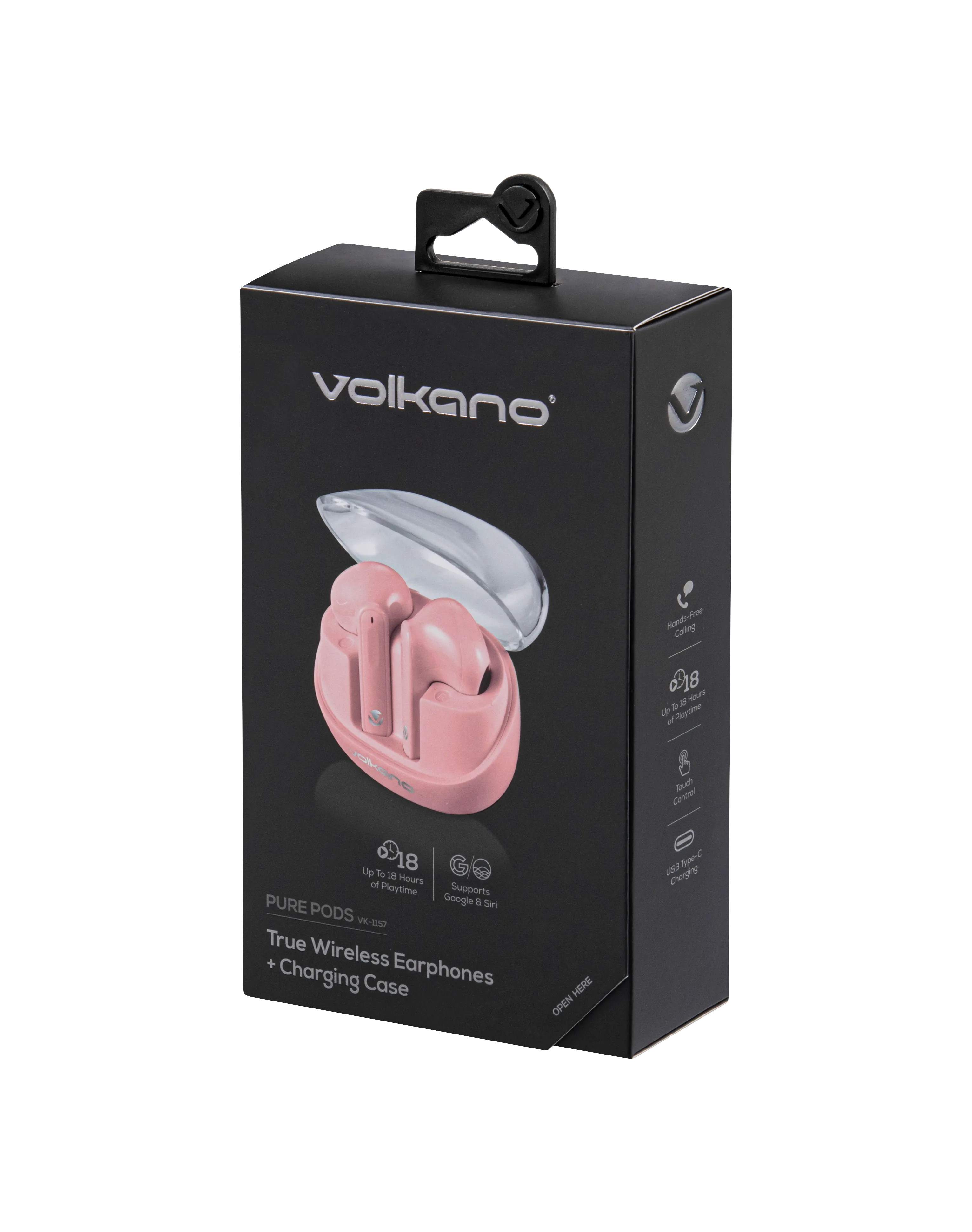 Volkano Pure Pods TWS Earphones  - Pink