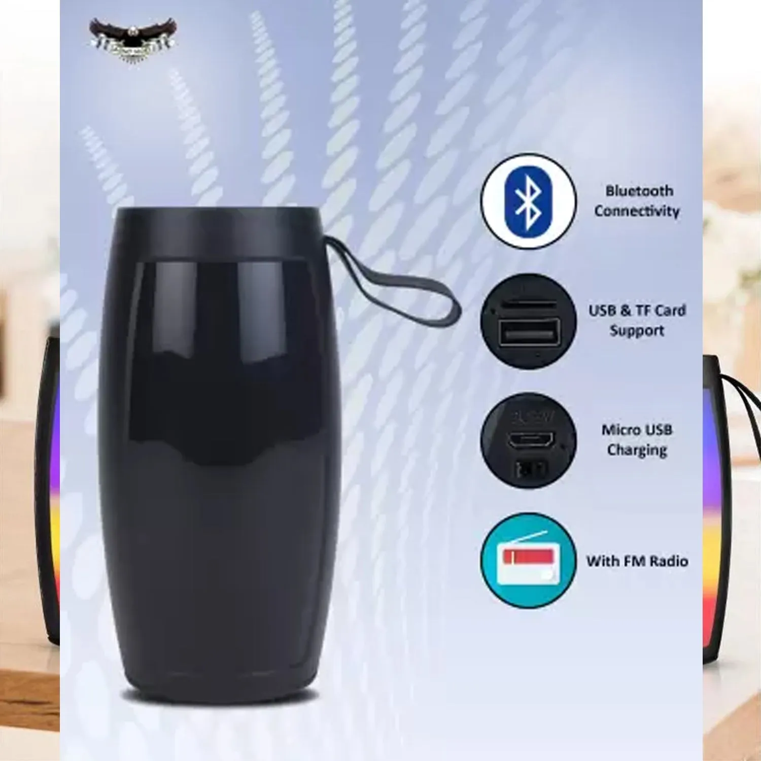 Wireless Bluetooth Speaker Disco light Speaker For Traveling , Party ,  Home & Office Use Best Speaker, Bluetooth speaker (Media Player)